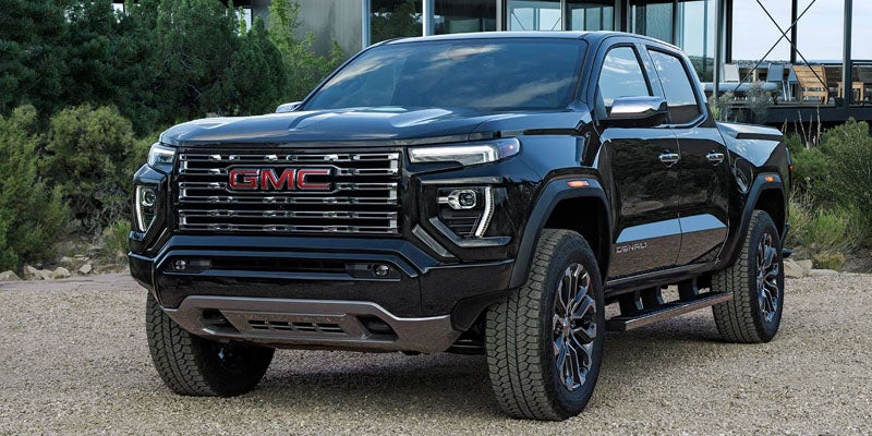 2026 black GMC Canyon with front view