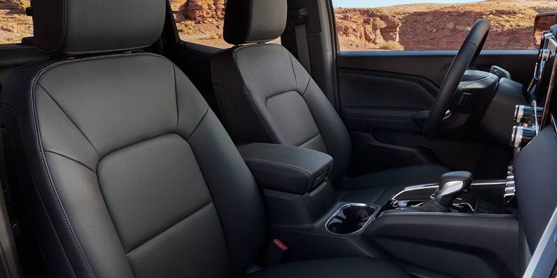 Cockpit view and driver seat area in 2026 GMC Canyon 2026
