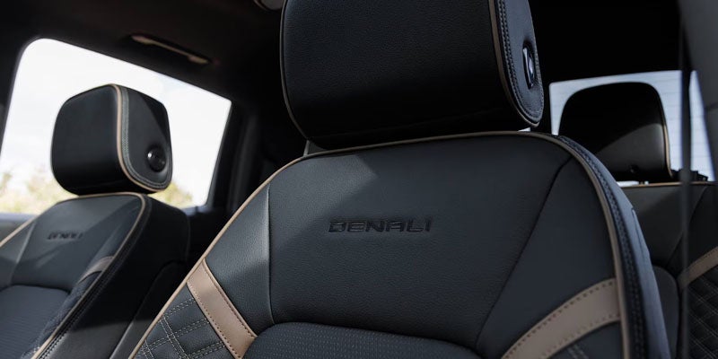 closeup view of seats in 2026 GMC Canyon