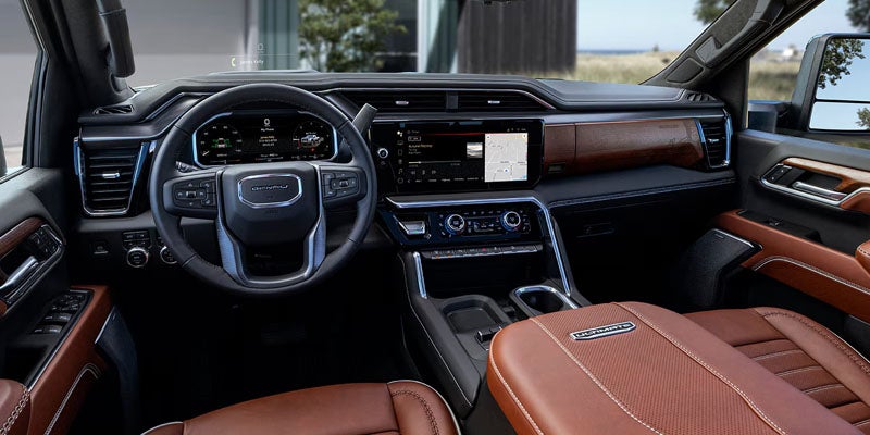 Cockpit space and driver view in 2026 GMC sierra 3500HD